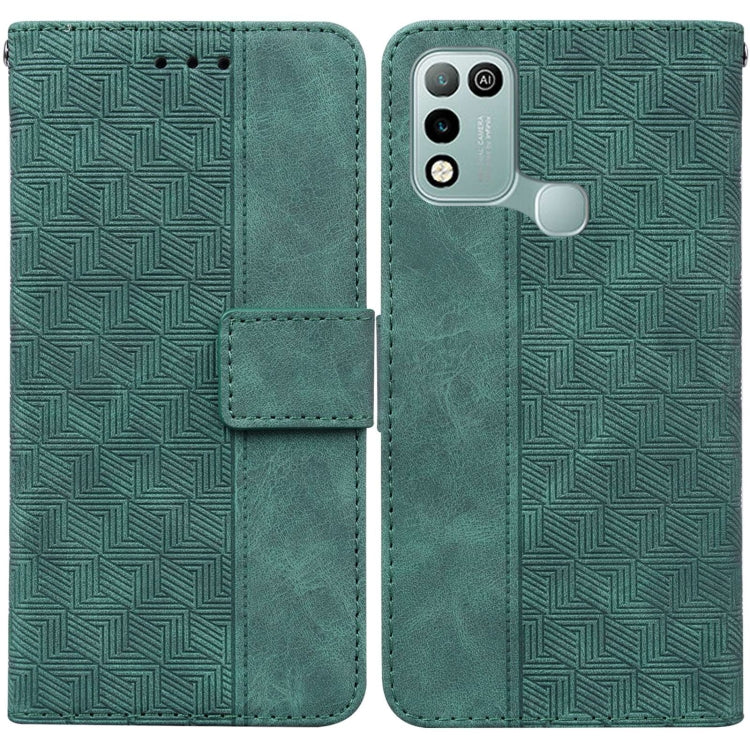 Geometric Embossed Leather Phone Case, For Infinix Hot 8 X650 CC7, For Infinix Hot 9 X655C / Note 7 Lite, For Infinix Hot 10 Play / Smart 5 India, For Infinix Hot 10s / Hot 10T, For Infinix Note 7 X690