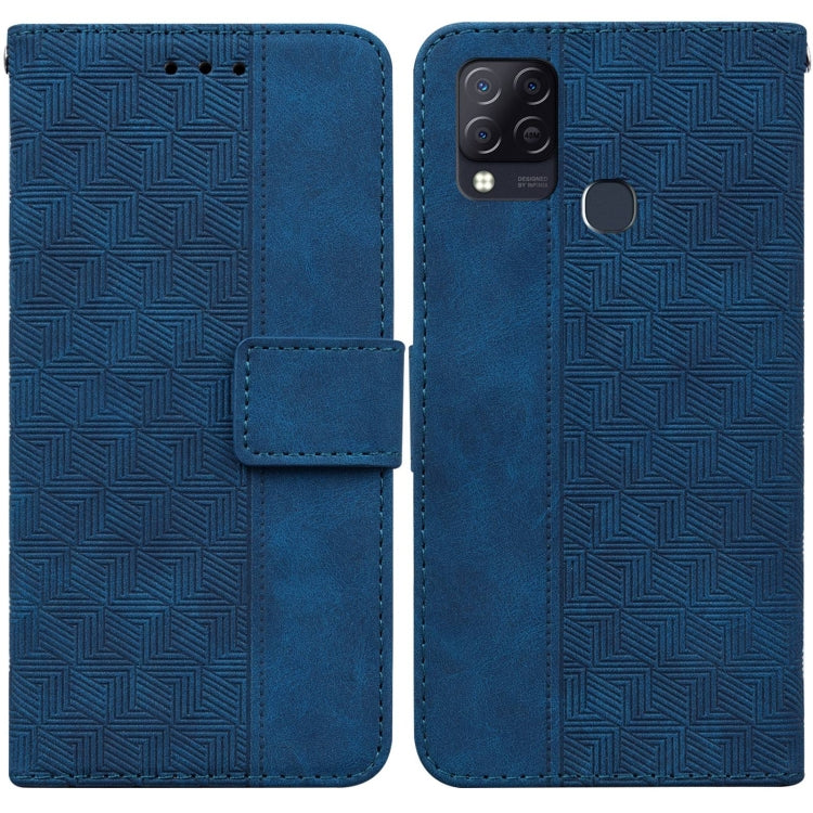 Geometric Embossed Leather Phone Case, For Infinix Hot 8 X650 CC7, For Infinix Hot 9 X655C / Note 7 Lite, For Infinix Hot 10 Play / Smart 5 India, For Infinix Hot 10s / Hot 10T, For Infinix Note 7 X690