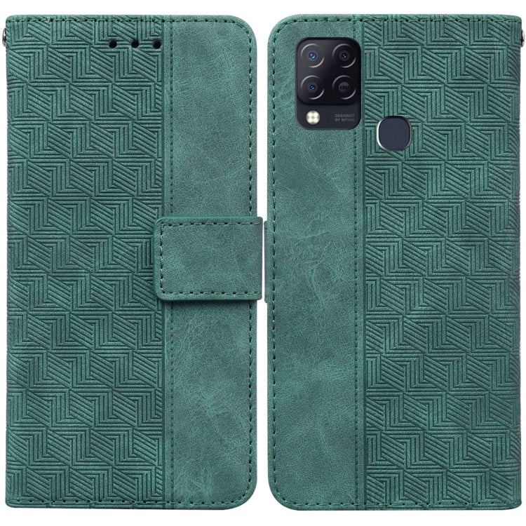 Geometric Embossed Leather Phone Case, For Infinix Hot 8 X650 CC7, For Infinix Hot 9 X655C / Note 7 Lite, For Infinix Hot 10 Play / Smart 5 India, For Infinix Hot 10s / Hot 10T, For Infinix Note 7 X690