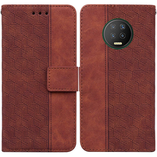 Geometric Embossed Leather Phone Case, For Infinix Note 7 X690, For Infinix Smart 5 X657 / Hot 10 Lite, For Infinix Smart HD 2021 X612, For Infinix Zero 8 X687