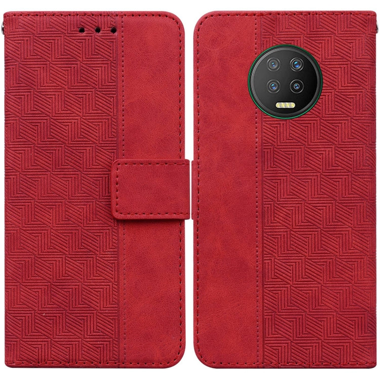 Geometric Embossed Leather Phone Case, For Infinix Hot 8 X650 CC7, For Infinix Hot 9 X655C / Note 7 Lite, For Infinix Hot 10 Play / Smart 5 India, For Infinix Hot 10s / Hot 10T, For Infinix Note 7 X690