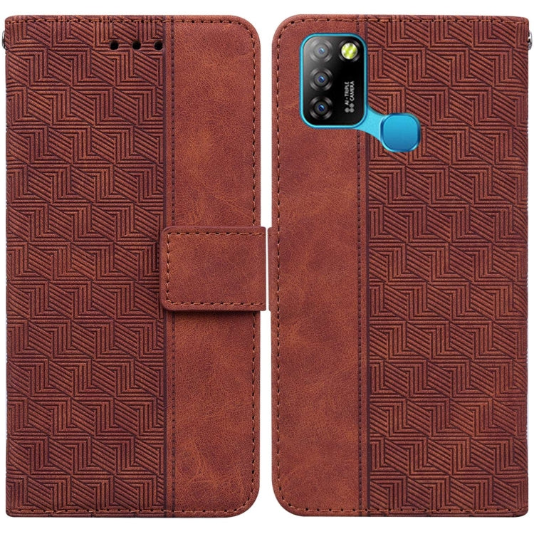 Geometric Embossed Leather Phone Case, For Infinix Smart 5 X657 / Hot 10 Lite, For Infinix Smart HD 2021 X612, For Infinix Zero 8 X687, For LG K41S / K51S, For LG K61