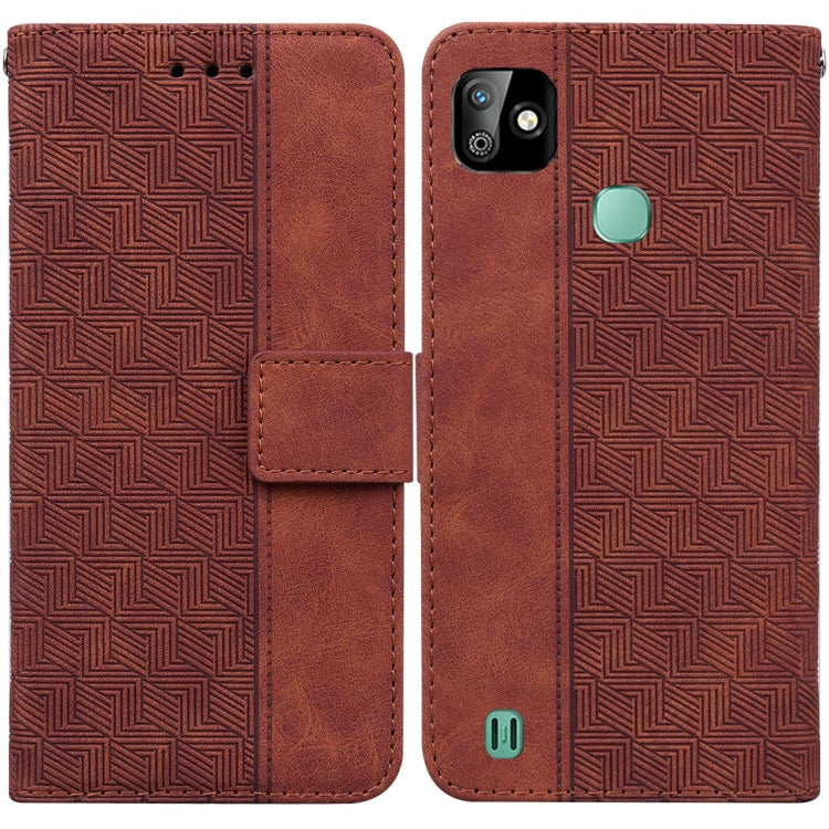 Geometric Embossed Leather Phone Case, For Infinix Smart 5 X657 / Hot 10 Lite, For Infinix Smart HD 2021 X612, For Infinix Zero 8 X687, For LG K41S / K51S, For LG K61