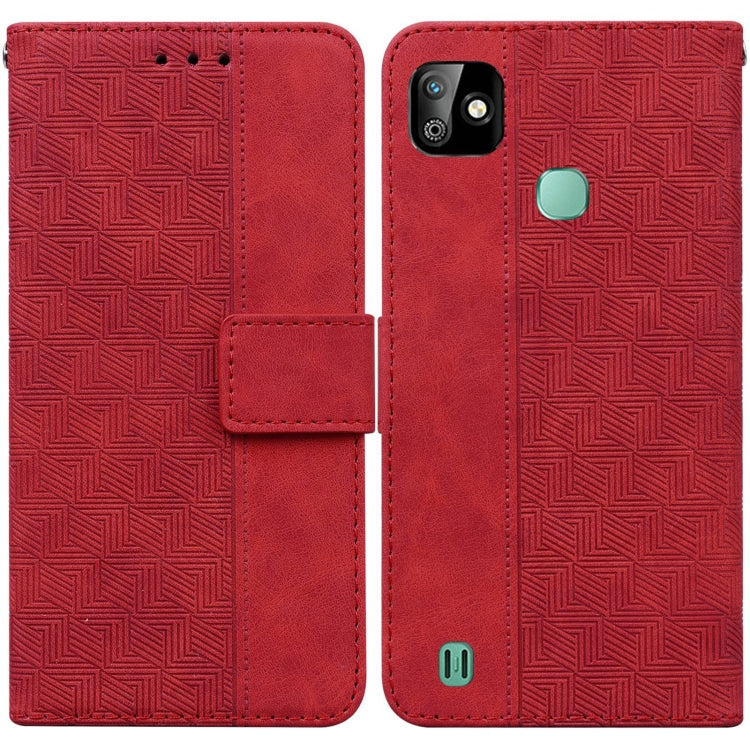 Geometric Embossed Leather Phone Case, For Infinix Smart 5 X657 / Hot 10 Lite, For Infinix Smart HD 2021 X612, For Infinix Zero 8 X687, For LG K41S / K51S, For LG K61