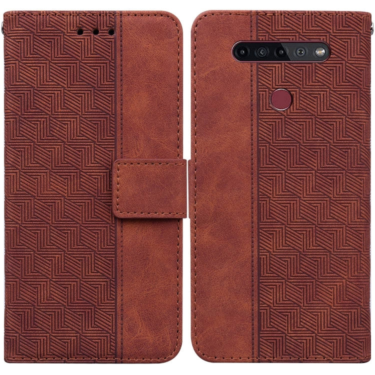 Geometric Embossed Leather Phone Case, For Infinix Smart 5 X657 / Hot 10 Lite, For Infinix Smart HD 2021 X612, For Infinix Zero 8 X687, For LG K41S / K51S, For LG K61