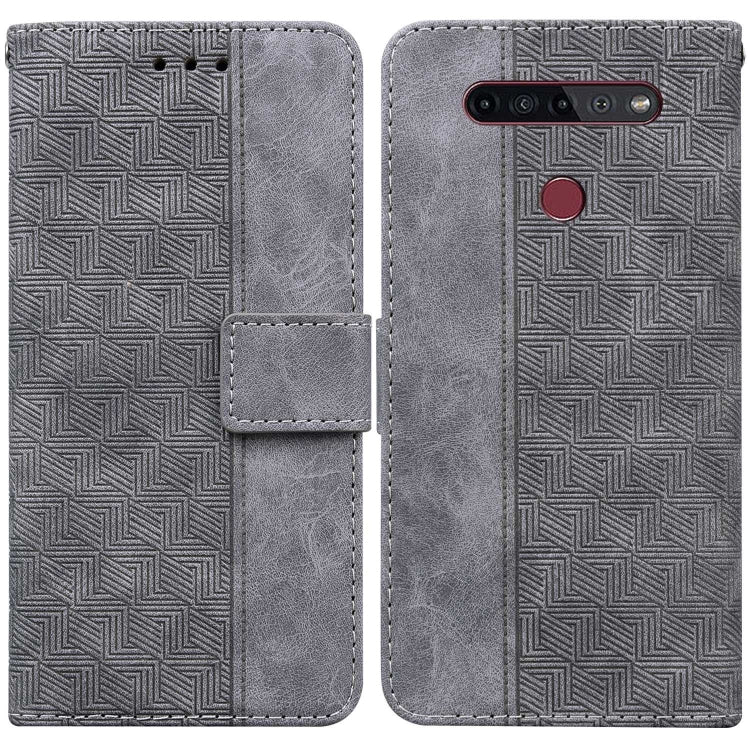 Geometric Embossed Leather Phone Case, For Infinix Smart 5 X657 / Hot 10 Lite, For Infinix Smart HD 2021 X612, For Infinix Zero 8 X687, For LG K41S / K51S, For LG K61