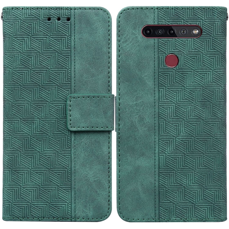 Geometric Embossed Leather Phone Case, For Infinix Smart 5 X657 / Hot 10 Lite, For Infinix Smart HD 2021 X612, For Infinix Zero 8 X687, For LG K41S / K51S, For LG K61