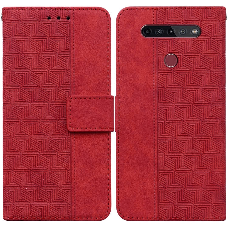 Geometric Embossed Leather Phone Case, For Infinix Smart 5 X657 / Hot 10 Lite, For Infinix Smart HD 2021 X612, For Infinix Zero 8 X687, For LG K41S / K51S, For LG K61