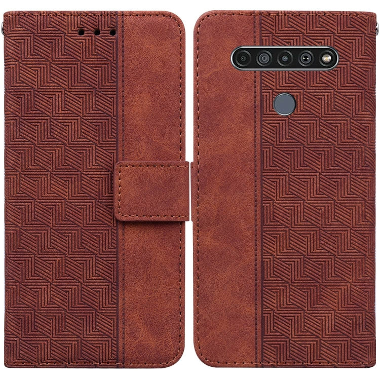 Geometric Embossed Leather Phone Case, For Infinix Smart 5 X657 / Hot 10 Lite, For Infinix Smart HD 2021 X612, For Infinix Zero 8 X687, For LG K41S / K51S, For LG K61