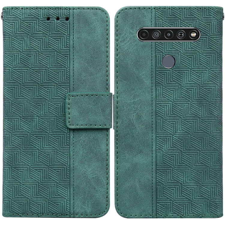 Geometric Embossed Leather Phone Case, For Infinix Smart 5 X657 / Hot 10 Lite, For Infinix Smart HD 2021 X612, For Infinix Zero 8 X687, For LG K41S / K51S, For LG K61