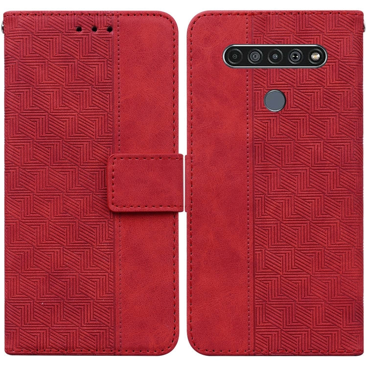 Geometric Embossed Leather Phone Case, For Infinix Smart 5 X657 / Hot 10 Lite, For Infinix Smart HD 2021 X612, For Infinix Zero 8 X687, For LG K41S / K51S, For LG K61