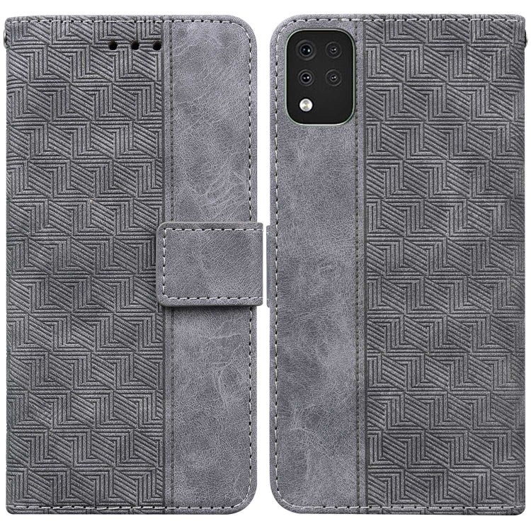 Geometric Embossed Leather Phone Case, For LG K42, For LG K50 / Q60, For LG K52 / K62 / Q52, For LG Stylo 6 / K71, For LG Velvet / G9 5G / 4G