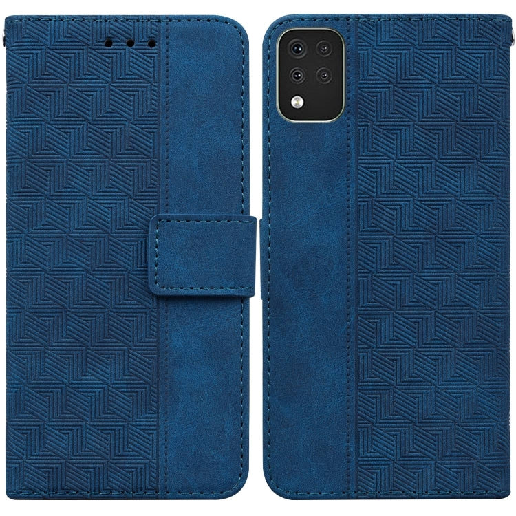 Geometric Embossed Leather Phone Case, For LG K42, For LG K50 / Q60, For LG K52 / K62 / Q52, For LG Stylo 6 / K71, For LG Velvet / G9 5G / 4G