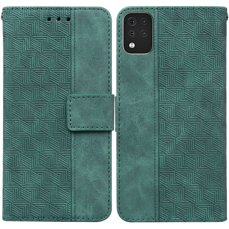 Geometric Embossed Leather Phone Case, For LG K42, For LG K50 / Q60, For LG K52 / K62 / Q52, For LG Stylo 6 / K71, For LG Velvet / G9 5G / 4G