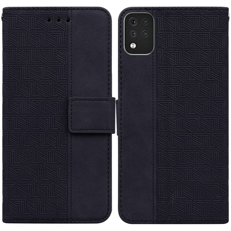 Geometric Embossed Leather Phone Case, For LG K42, For LG K50 / Q60, For LG K52 / K62 / Q52, For LG Stylo 6 / K71, For LG Velvet / G9 5G / 4G