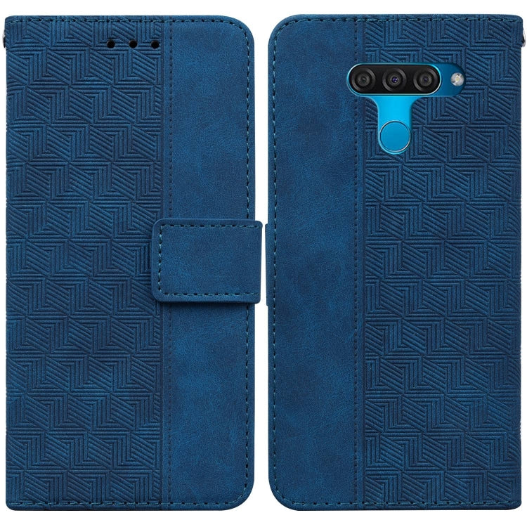 Geometric Embossed Leather Phone Case, For LG K42, For LG K50 / Q60, For LG K52 / K62 / Q52, For LG Stylo 6 / K71, For LG Velvet / G9 5G / 4G