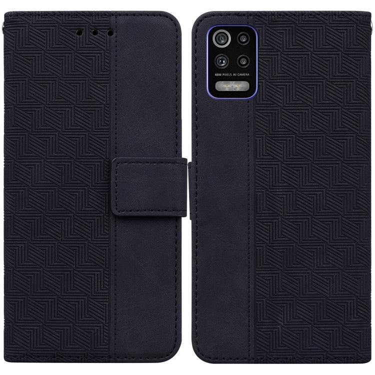 Geometric Embossed Leather Phone Case, For LG K42, For LG K50 / Q60, For LG K52 / K62 / Q52, For LG Stylo 6 / K71, For LG Velvet / G9 5G / 4G