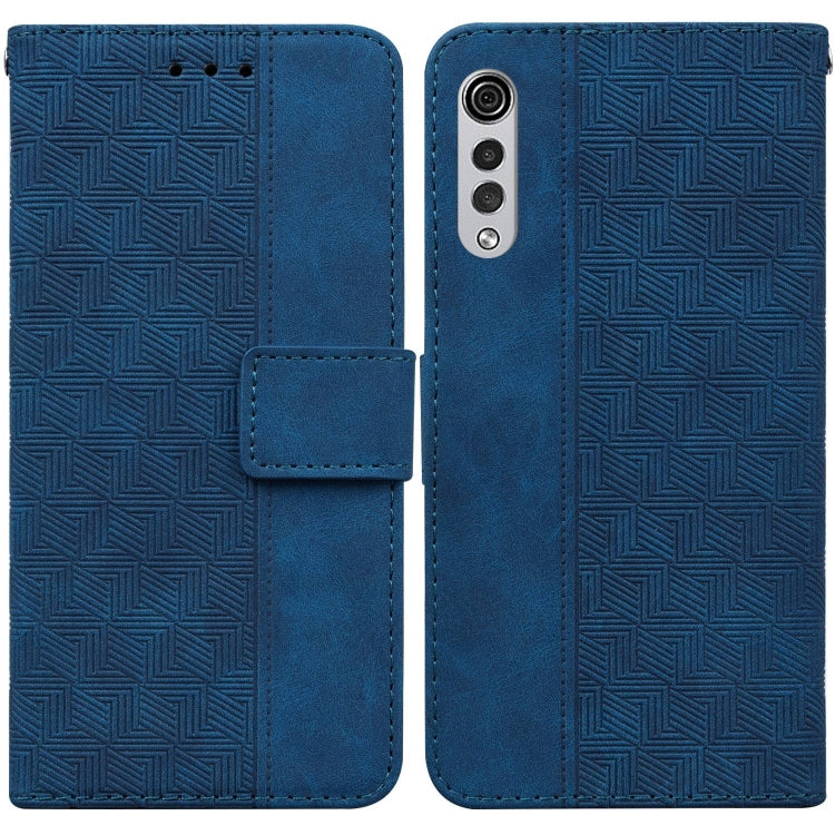 Geometric Embossed Leather Phone Case, For LG K42, For LG K50 / Q60, For LG K52 / K62 / Q52, For LG Stylo 6 / K71, For LG Velvet / G9 5G / 4G