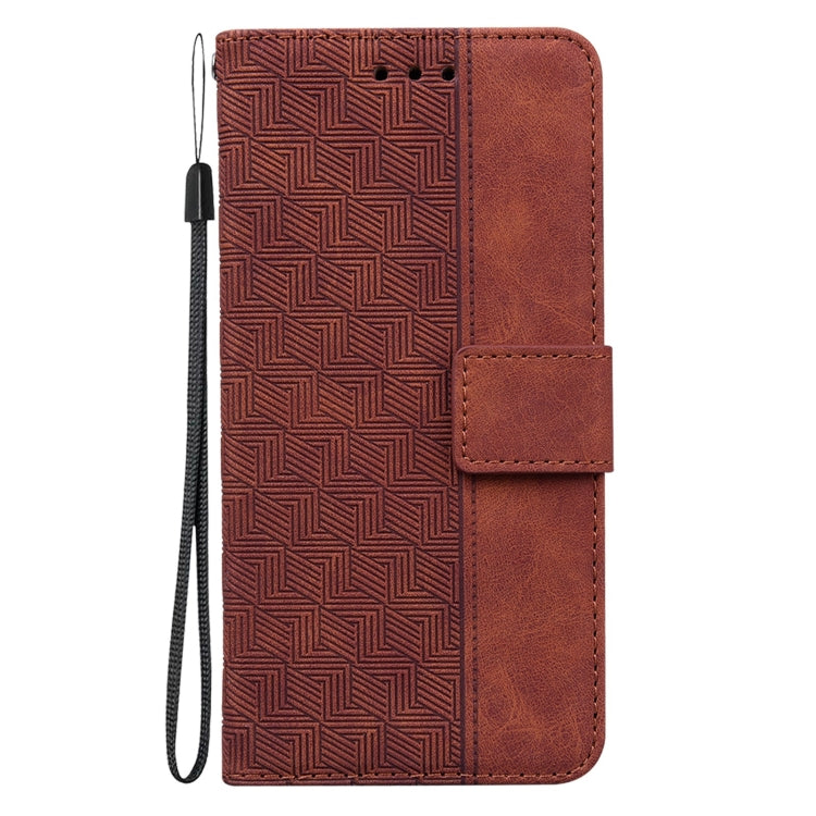 Geometric Embossed Leather Phone Case, For Tecno Camon 12 / Spark 4, For Tecno Camon 15, For Tecno Camon 16, For Tecno Camon 16 Premier, For Tecno Camon 17