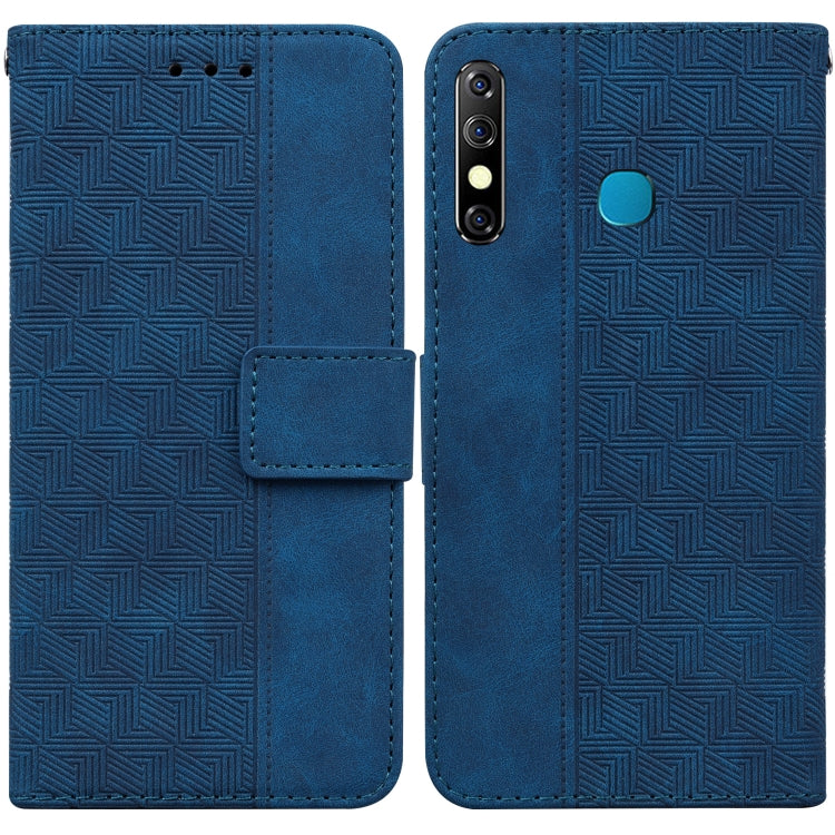 Geometric Embossed Leather Phone Case, For Tecno Camon 12 / Spark 4, For Tecno Camon 15, For Tecno Camon 16, For Tecno Camon 16 Premier, For Tecno Camon 17