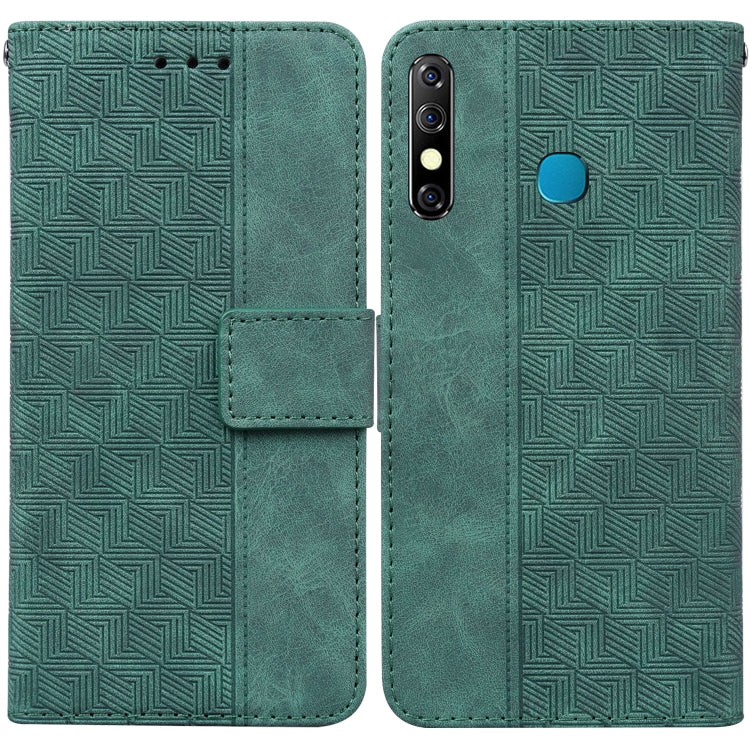 Geometric Embossed Leather Phone Case, For Tecno Camon 12 / Spark 4, For Tecno Camon 15, For Tecno Camon 16, For Tecno Camon 16 Premier, For Tecno Camon 17