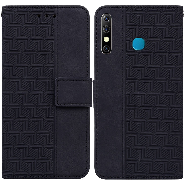 Geometric Embossed Leather Phone Case, For Tecno Camon 12 / Spark 4, For Tecno Camon 15, For Tecno Camon 16, For Tecno Camon 16 Premier, For Tecno Camon 17