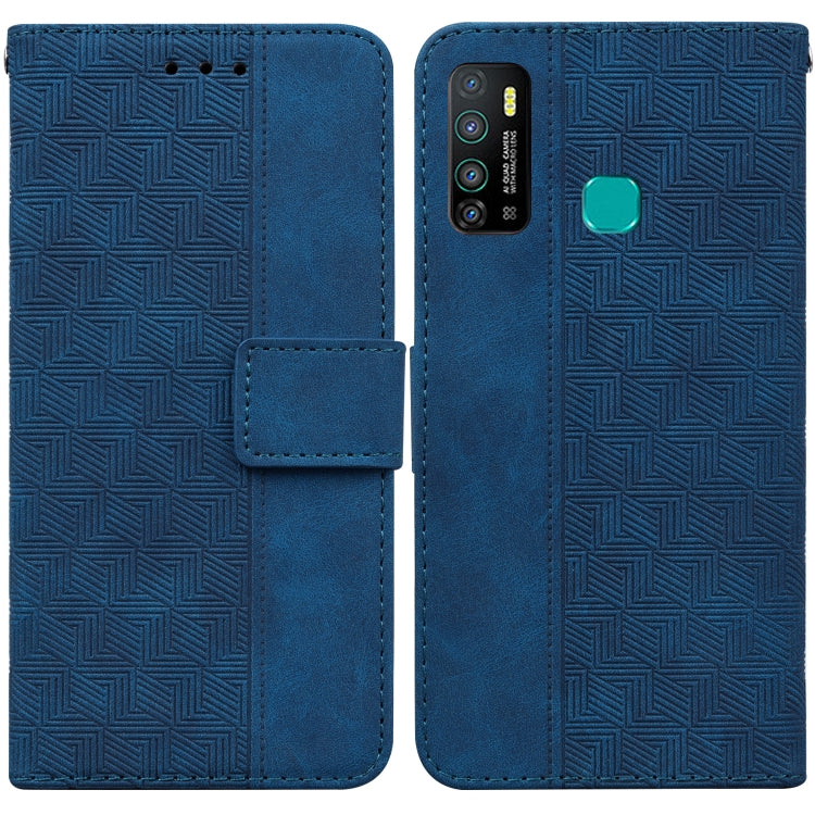 Geometric Embossed Leather Phone Case, For Tecno Camon 12 / Spark 4, For Tecno Camon 15, For Tecno Camon 16, For Tecno Camon 16 Premier, For Tecno Camon 17