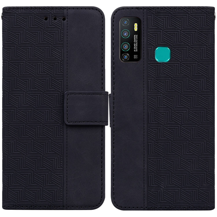 Geometric Embossed Leather Phone Case, For Tecno Camon 12 / Spark 4, For Tecno Camon 15, For Tecno Camon 16, For Tecno Camon 16 Premier, For Tecno Camon 17