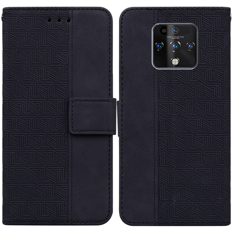 Geometric Embossed Leather Phone Case, For Tecno Camon 12 / Spark 4, For Tecno Camon 15, For Tecno Camon 16, For Tecno Camon 16 Premier, For Tecno Camon 17