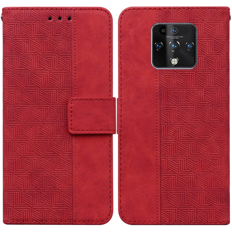 Geometric Embossed Leather Phone Case, For Tecno Camon 12 / Spark 4, For Tecno Camon 15, For Tecno Camon 16, For Tecno Camon 16 Premier, For Tecno Camon 17