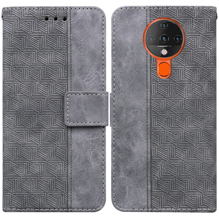 Geometric Embossed Leather Phone Case, For Tecno Camon 17 Pro, For Tecno Camon 17P, For Tecno Pop 4, For Tecno Spark 6, For Tecno Spark 7