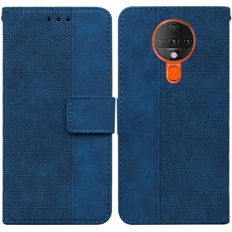 Geometric Embossed Leather Phone Case, For Tecno Camon 17 Pro, For Tecno Camon 17P, For Tecno Pop 4, For Tecno Spark 6, For Tecno Spark 7