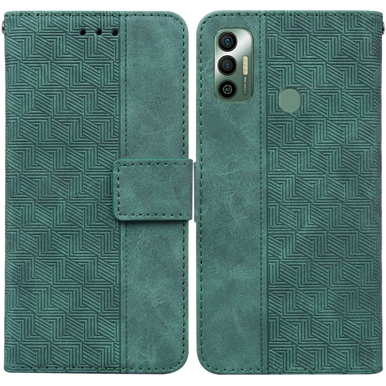 Geometric Embossed Leather Phone Case