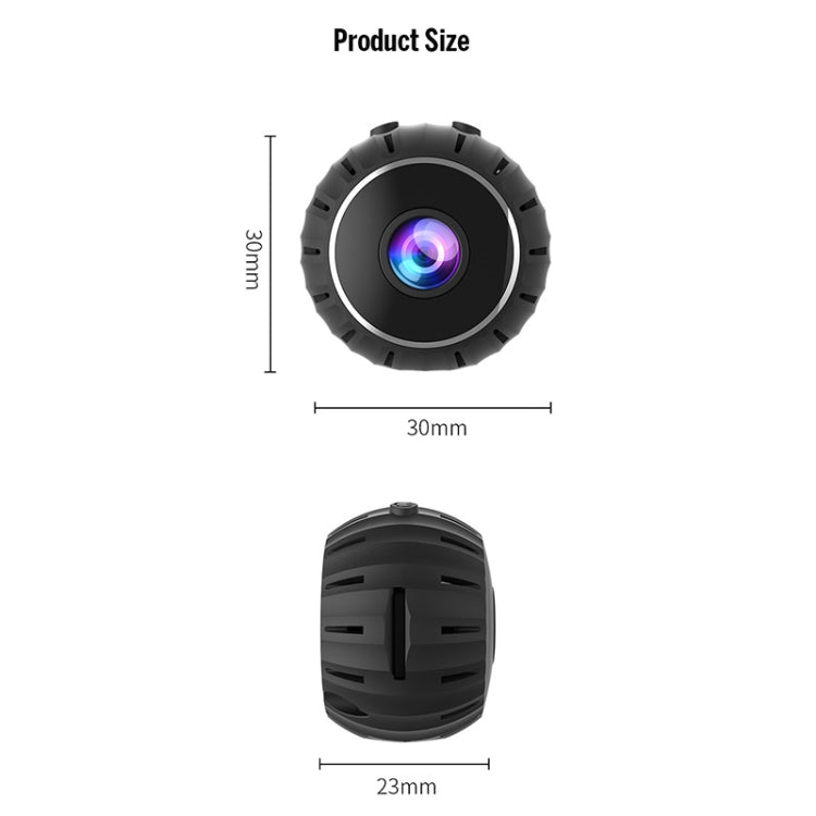 X10 HD Infrared Night Vision Mini WiFi Camera With Base, X10