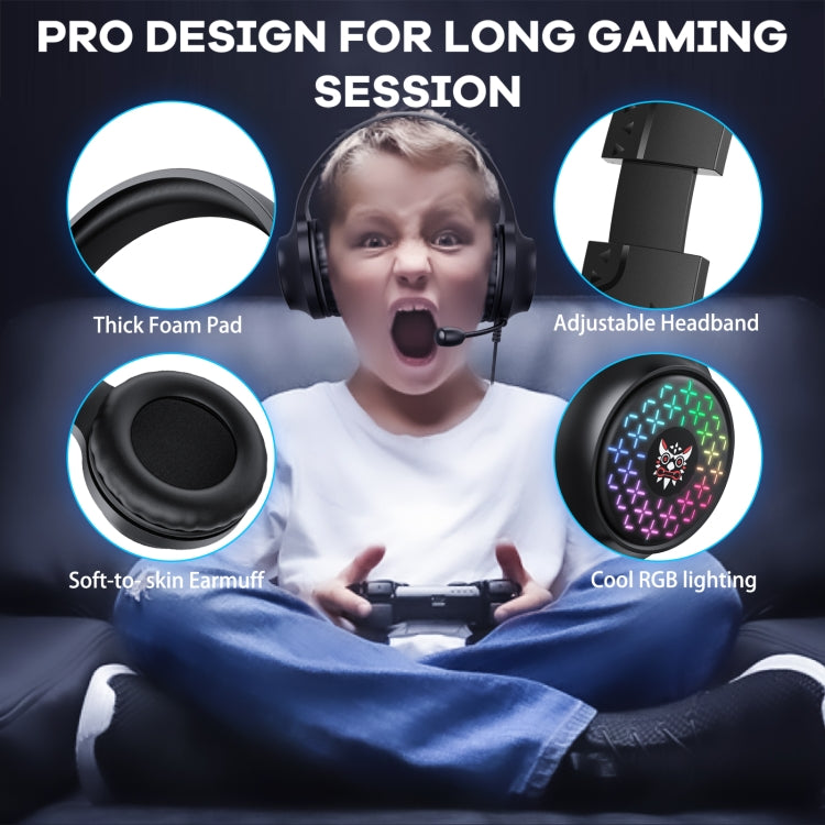 ONIKUMA X7 Pro USB + 3.5mm RGB Lighting Gaming Wired Headset, X7 Pro