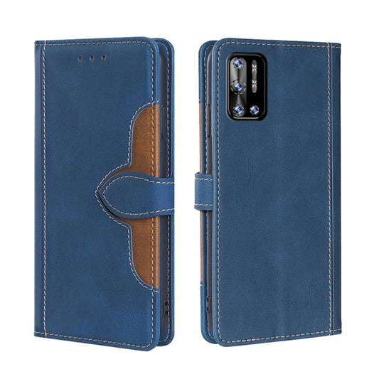 Skin Feel Straw Hat Magnetic Buckle Leather Phone Case, For Doogee N40 Pro