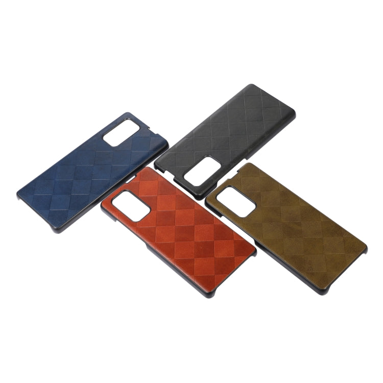 Weave Plaid PU Phone Case, For LG Wing 5G, For Motorola Moto Razr 5G