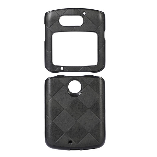 Weave Plaid PU Phone Case, For Motorola Moto Razr 5G