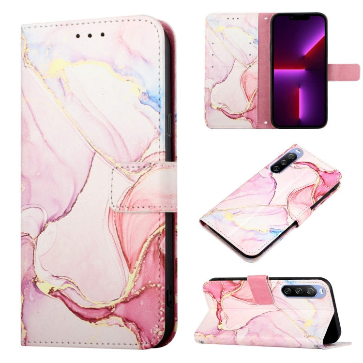 PT003 Marble Pattern Flip Leather Phone Case, For Sony Xperia 1 III, For Sony Xperia 5 III, For Sony Xperia 10 III