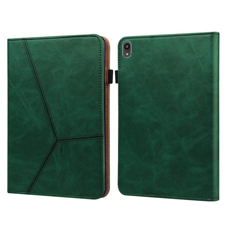 Solid Color Embossed Striped Leather Case, For Lenovo Legion Y700, For Lenovo Tab M10 10.1 inch, For Lenovo Tab P11 2020 11 inch, For Lenovo Tab M10 HD Gen 2
