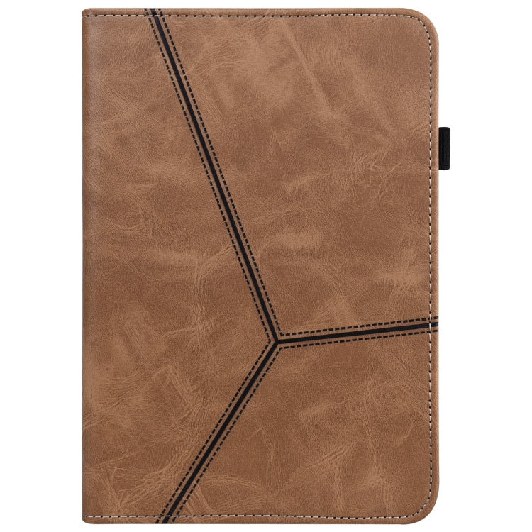 Solid Color Embossed Striped Leather Case, For iPad Pro 12.9 inch 2022 / 2021 / 2020 / 2018, For iPad mini 6 / mini 2024