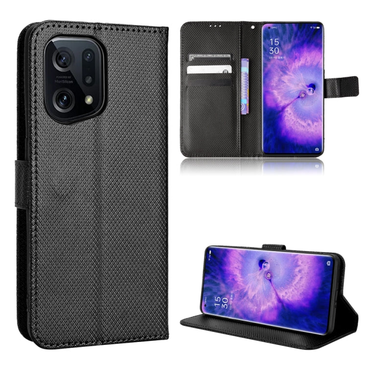 Diamond Texture Leather Phone Case, For OPPO Find X5, For OPPO Reno7 5G / Find X5 Lite, For vivo iQOO U5 5G, For Alcatel 1S 2021 / 3L 2021 / TCL 20E / 20Y, For Doogee S59 / S59 Pro, For Xiaomi Redmi Note 10 4G / Note 10S