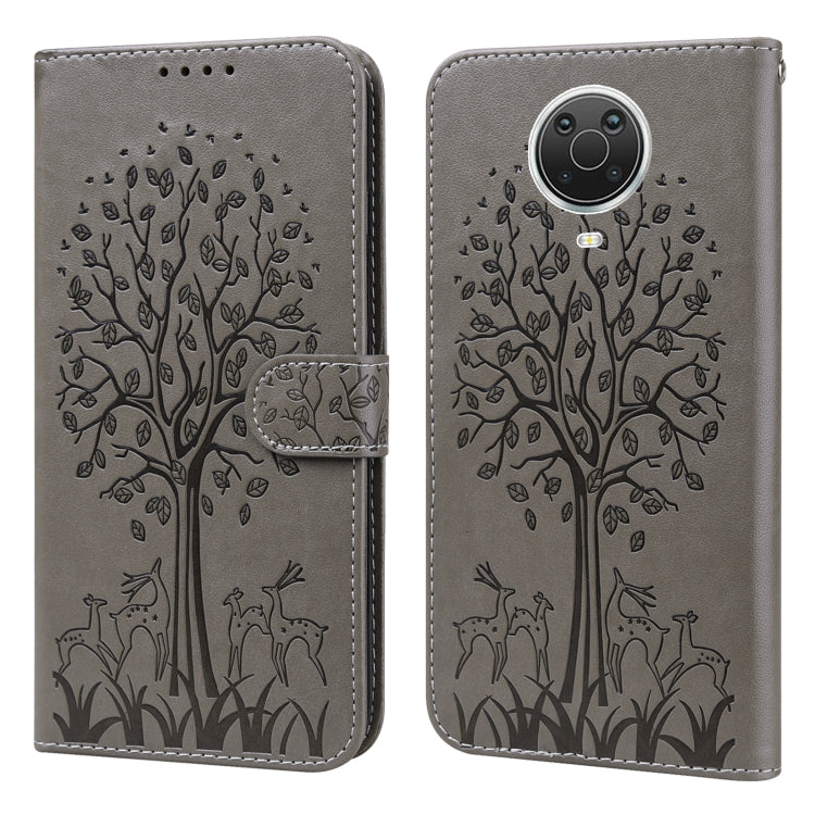 Tree & Deer Pattern Pressed Flip Leather Phone Case, For Nokia 3.4 / 5.4, For Nokia G20 / G10 / 6.3, For Sony Xperia 10 III, For Xiaomi Redmi Note 10 Lite, For Xiaomi Redmi 9T / 9 Power, For Xiaomi Redmi 10