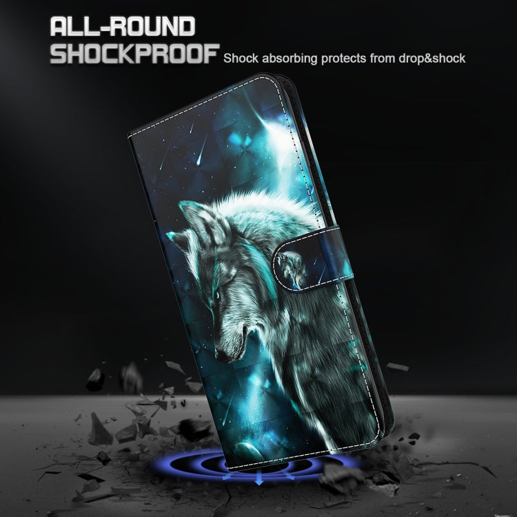 3D Painting Pattern TPU + PU Leather Phone Case