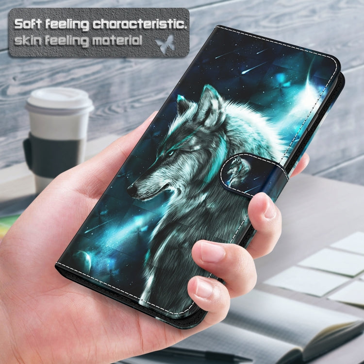 3D Painting Pattern TPU + PU Leather Phone Case