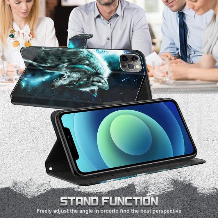 3D Painting Pattern TPU + PU Leather Phone Case