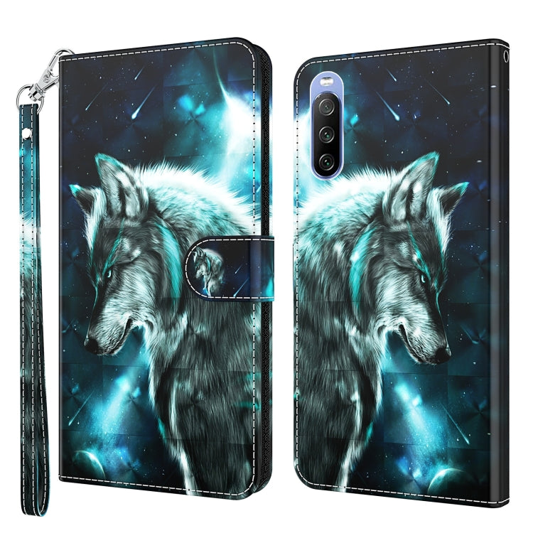 3D Painting Pattern TPU + PU Leather Phone Case