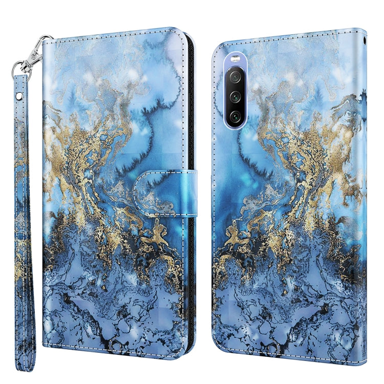 3D Painting Pattern TPU + PU Leather Phone Case