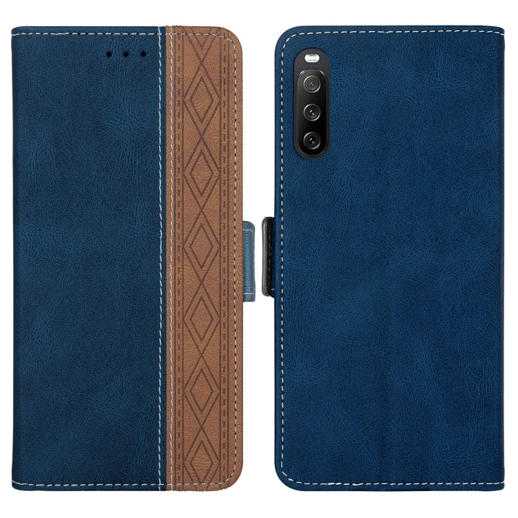 Stitching Side-Magnetic RFID Leather Phone Case, For Google Pixel 6, For Sony Xperia 10 III, For Huawei P smart Z