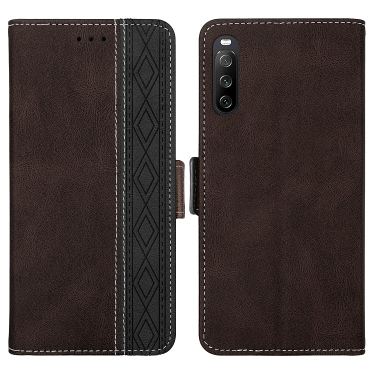 Stitching Side-Magnetic RFID Leather Phone Case, For Google Pixel 6, For Sony Xperia 10 III, For Huawei P smart Z